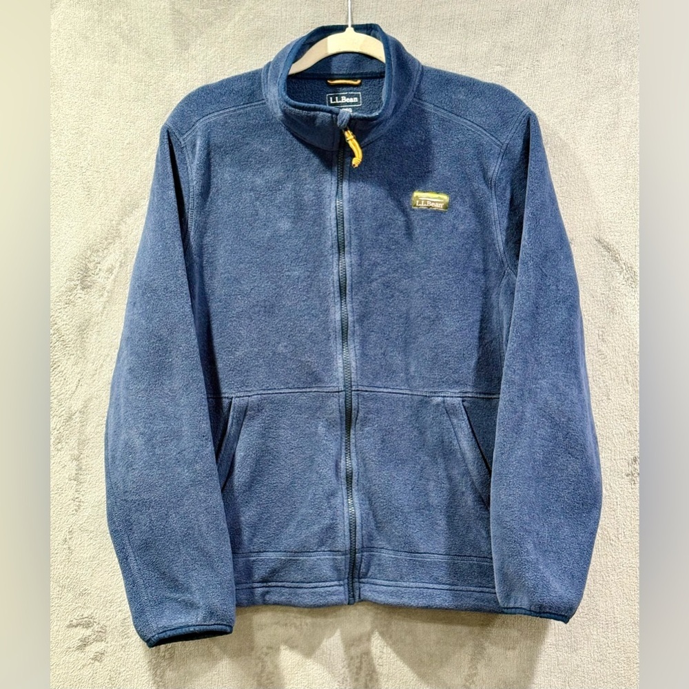 L.L. Bean Jacket Men's L Blue Mountain Classic Fleece Full Zip